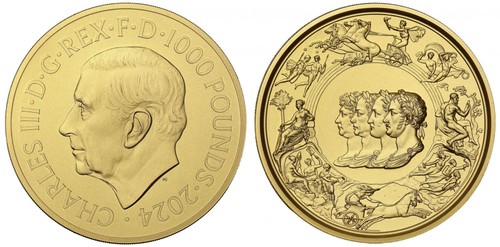 Charles iii 2024 gold - charles, pf70