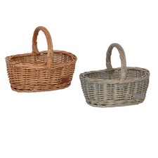 UNUS® Kinder-Einkaufskorb Weidenkorb für den Kaufladen Picknickkorb Osterkorb