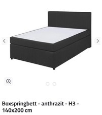 Graues Boxspringbett !!! NUR SELBSTABHOLUNG !!!
