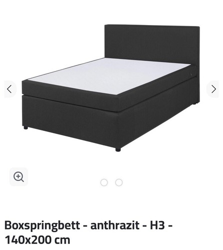Graues boxspringbett nur - boxspringbett, !!!