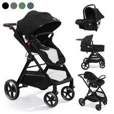 Kinderwagen 3 in 1 Kombi-Kinderwagen Buggy Reisebuggy Autositz Babyschale Auto