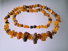 Bernstein Kette aus Roh