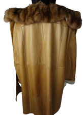 w NEU edler  Wende Lammfellmantel Gr.44 Zobel Kragen Pelzmantel Shearling