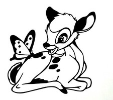 Auto Aufkleber Styling  Hirsch PKW Kinder Tattoo Dekoration Sticker  Tuning P97