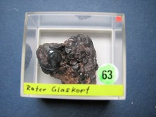 Minerale Harz Roter Glaskopf Knollengrube Bad Lauterberg Dose 40mm Nr. 63 gn