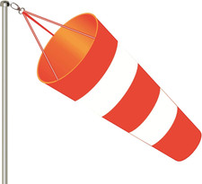 Windsack Garten Roter Weißer Reflektierenden Streifen Wind Socke