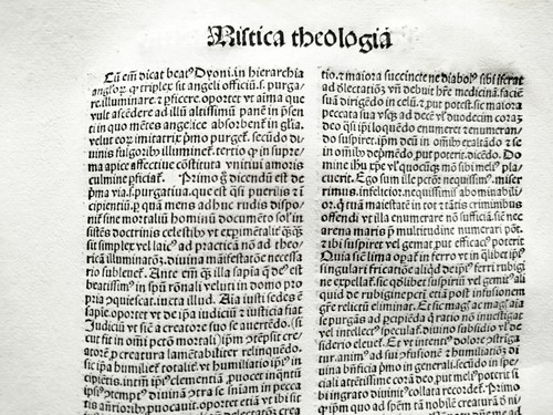 Mistica theologia inkunabel - -,