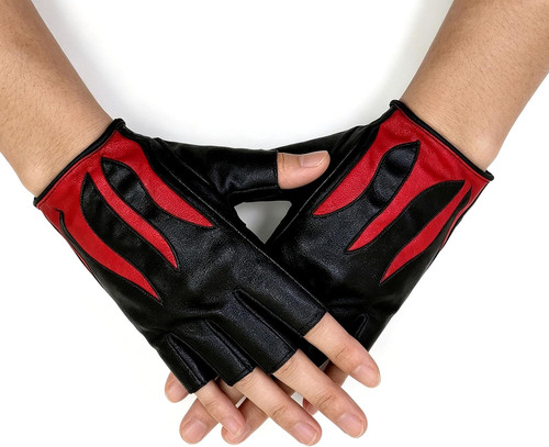 Punk handschuhe fingerlos mit - handschuhe,