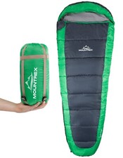 MOUNTREX® Schlafsack - Sommerschlafsack - Ultraleicht & Kleines Packmaß (850g)