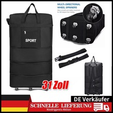XXL Rollenkoffer große Reisetasche mit Dehnfalte Rollen 31 Zoll Reisetasche DE