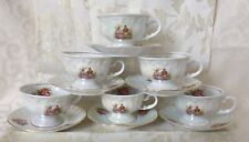 Kaffeeservice Fine Bone 1801 China Porzellan 12tlg.Goldran.Unbenutzt.Vitrinestü.