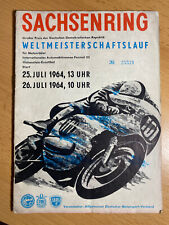 Rennprogramm Sachsenring 1964
