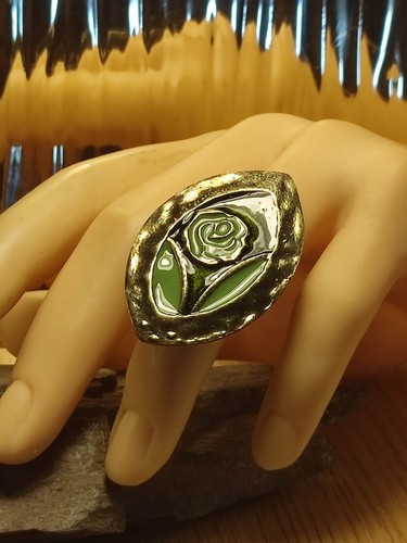 Cocktail ring gold - in,