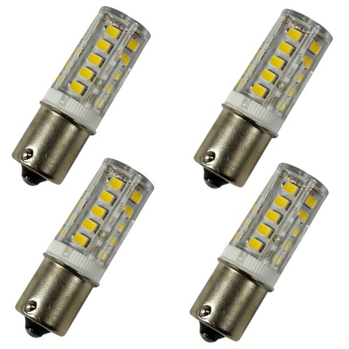 Vier weiße led lampen ba15s - weiße,