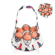 Eiersammelkorb Eierbeutel Stoff Tragbar Hühner Enten Gänseeier Sammelkorb Set