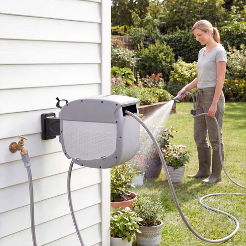 Outsunny schlauchtrommel mit - schlauchtrommel,
