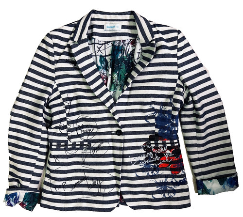 Desigual blazer blue - blazer, „blue