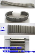 TITANUHRENARMBAND FLEXBAND TITANIUM ZUGUHRENARMBAND 16 mm TITAN FLEXUHRENARMBAND