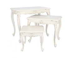 Tris Tischchen Aus Wohnzimmer IN Holz Weiß Decaparto Einrichtung Eingang Haus