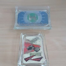 2 DDR  Glaszahlteller,Zahlteller,IMI,Pralinen,VEB,Konsum,HO,Kaufhalle,Delikat