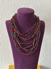 Mehrreihige Murano Glas Halskette Colier Felice
