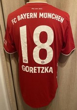 FC Bayern München Adidas Spieler Trikot 2020/21 "-T---" + Nr.18 Goretzka Gr.M