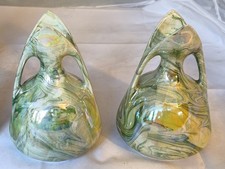 Vintage Design Glas Vasen Paar