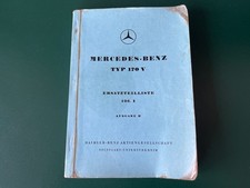 Mercedes Benz 170 V Ersatzteile Ersatzteilliste 136 Katalog Werkstatthandbuch