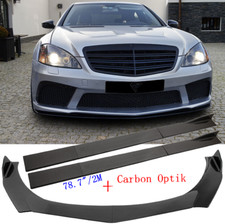 Frontspoiler Spoilerlippe Spoilerschwert + Side Skirt Für Mercedes S-Klasse W221