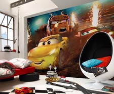Disney Fototapete Junge Schlafzimmer Fototapete Cars Dirt Track Mcqueen 3,5x2,8m