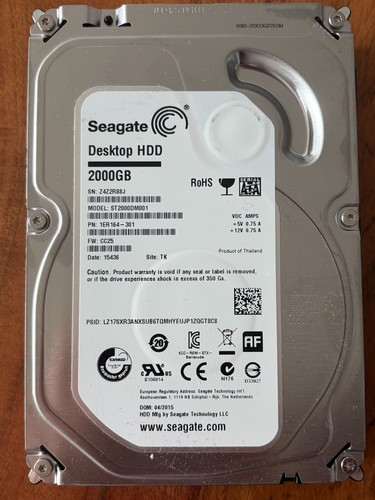 Seagate desktop 2tb - 2tb, zoll