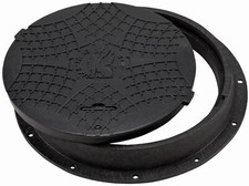 Schachtabdeckung Kanaldeckel Schachtdeckel DN600/800 A15 BabylonPlast™ Schwarz