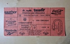 Sammlerticket Chemnitzer FC