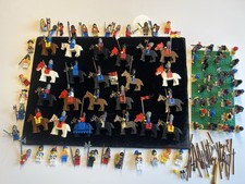 90er Lego Ritter Pferde Soldaten Konvolut Minifiguren,Waffen 
