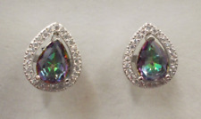 Mystik Topas- Ohrhänger, Ohrringe, Ohrstecker,  Sterlingsilber 925