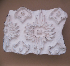 Holzstempel mit indischem Sari Motiv Sari-Stempel 10 x 13,5 Stoffstempel Nr. 15