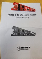 Heimes WD1C DCC Weichendecoder passt für Märklin/Trix -C-Gleis Weichen