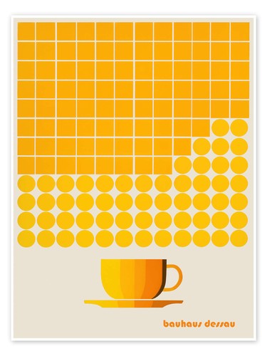 Poster gelbe bauhaus - gelbe,