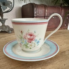 Greengate MARIE WHITE Kaffeetasse mit Untertasse # Rarität * Vitrinenstück
