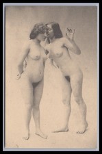 Ansichtskarte Akt / Erotik / Erotische Szene