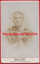 CDV Foto: 1.WK Portrait Offizier Husaren-Regiment „von Zieten“ Nr.3 Brandenburg