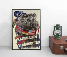 Poster NATO Kameraden und Verbündete Bundeswehr Plakat Frieden Verteidigung