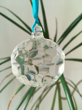 Suncatcher Sonnenfänger 4cm Facettenschliff rund Kristall antik