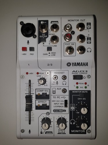 Yamaha ag03 podcast - ag03, mischpult
