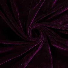 STRETCH SAMT Stoff Velour