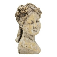Frau Büste Kopf Keramik 22,5