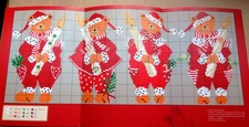 Stickvorlage Kreuzstich  acufactum Weihnachtsteddys