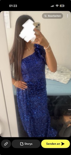 Damen abendkleid lang blau - damen,