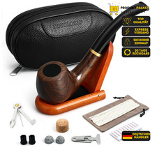 Ebenholz Tabakpfeife Set mit