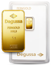 Goldbarren Degussa 1 Gramm